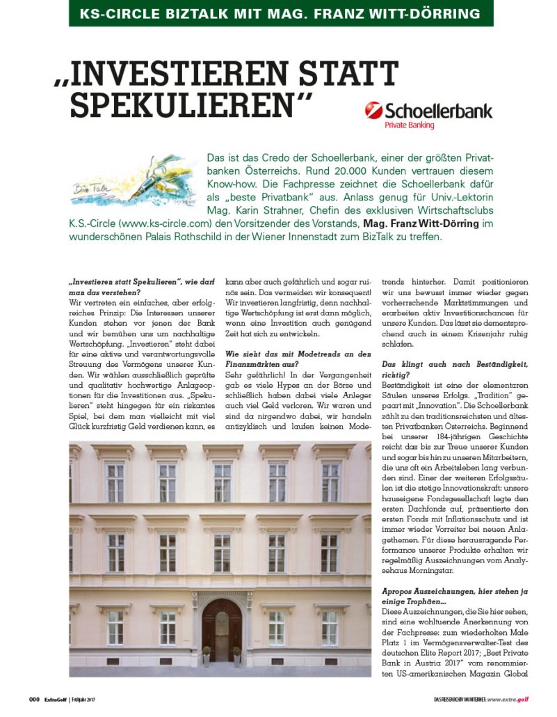 biz_talk_schoellerbank EXTRAGOLF April 2017